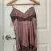 Gold Hawk Floral Lace Silk Cami Size M