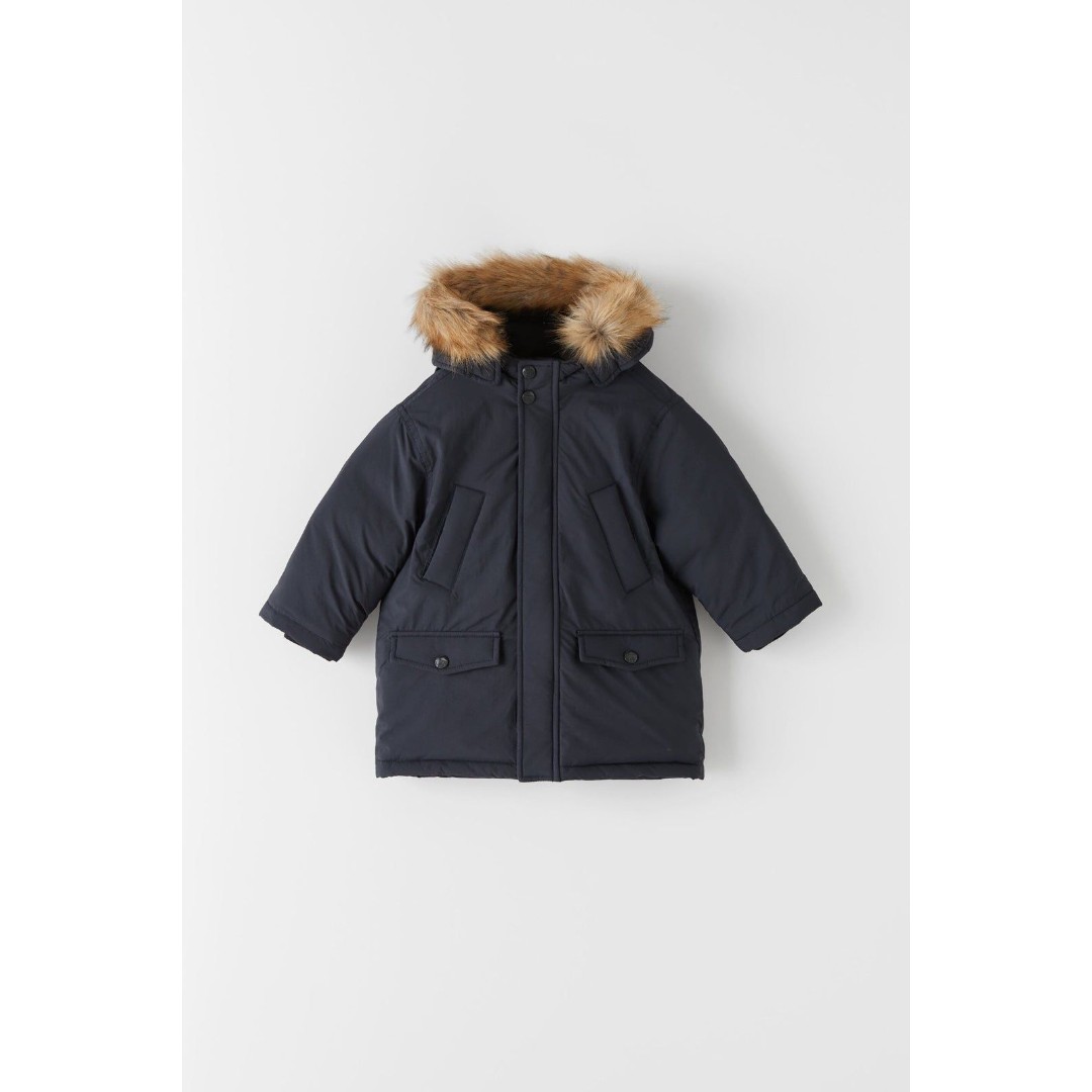 ZARA kids baby boys premium DOWN PUFFER COAT jacket 18-24 months