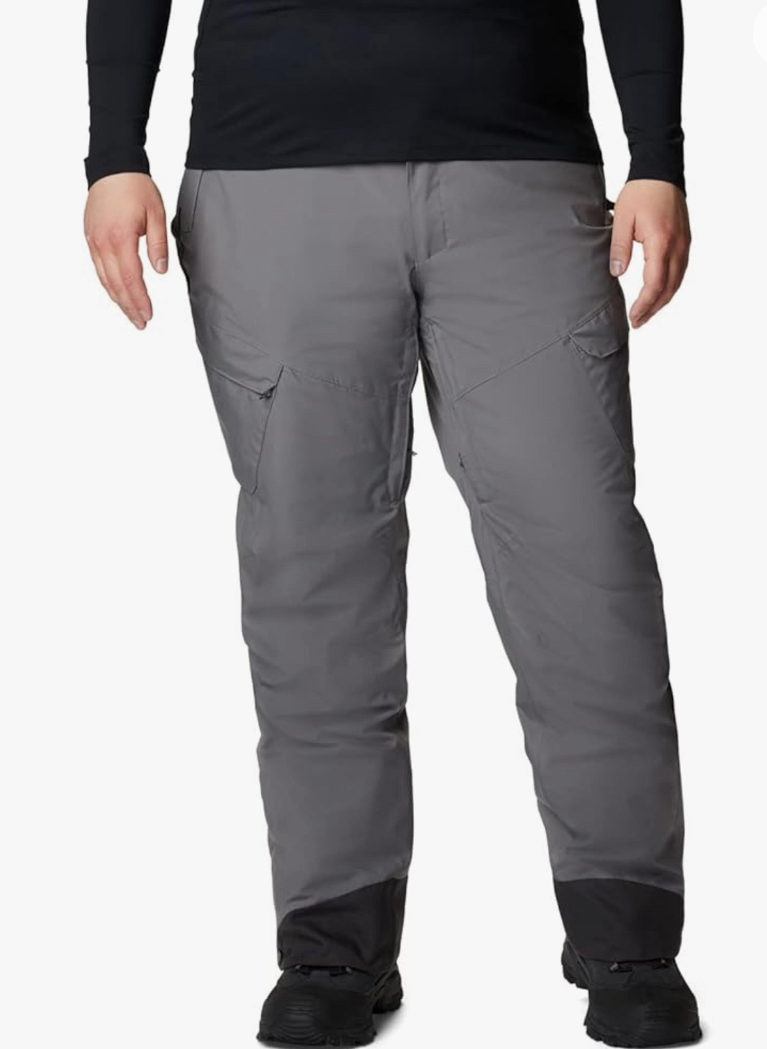 Columbia Mens Omni-Tech Powder Stash Ski Snow Waterproof Pants Gray Size 4X x 36