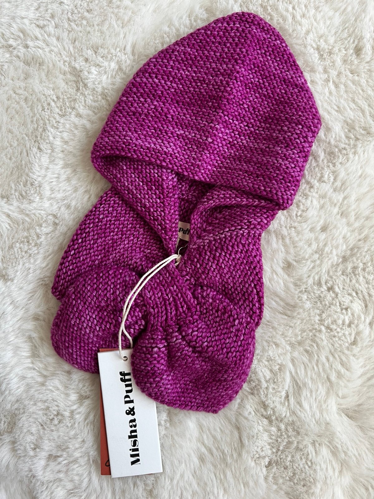 misha&puff■Tobogan scarf■Fuchsia Misha and Puff Fuchsia Toboggan Scarf – Ladida