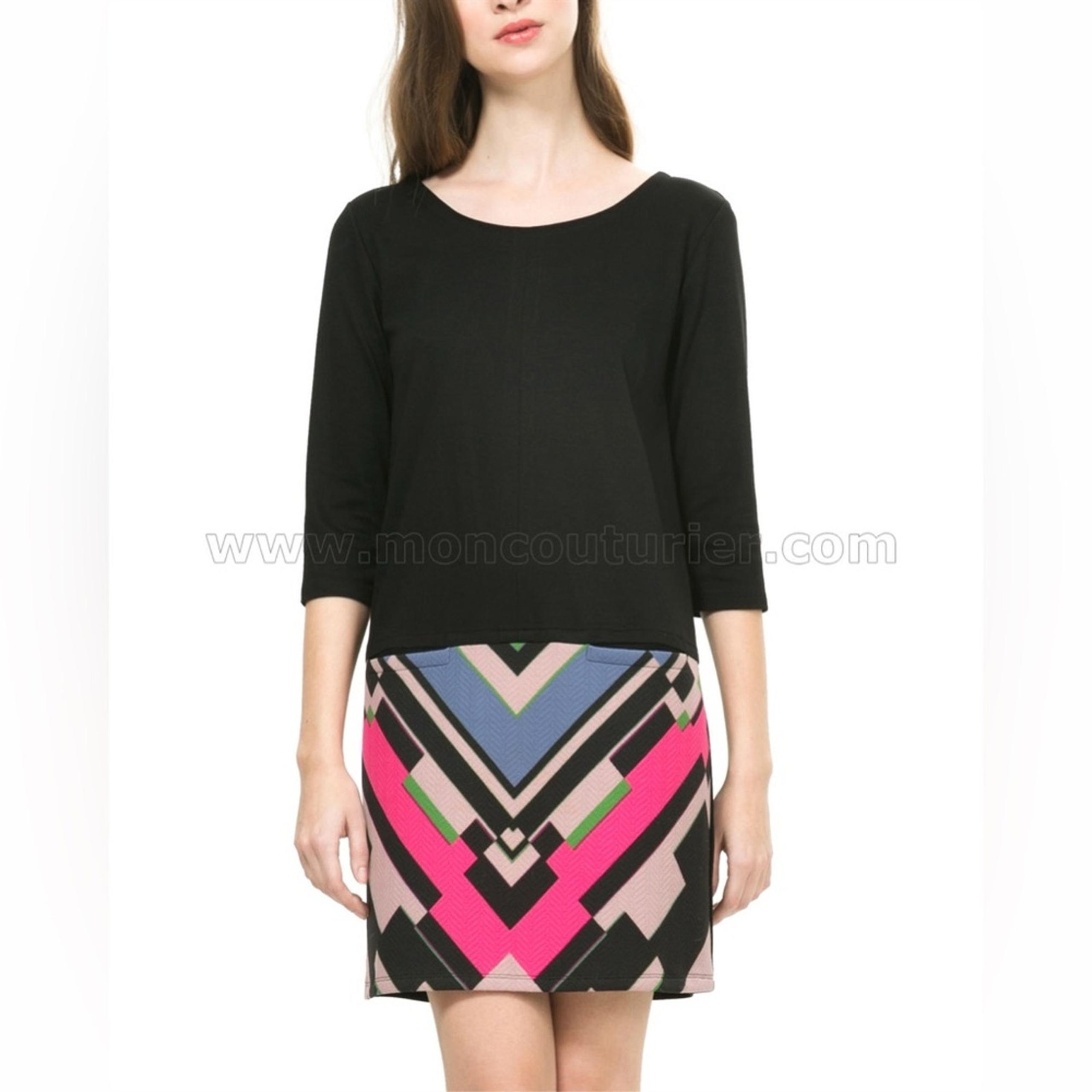 Desigual 3/4 Quarter Sleeve Dress Size XL