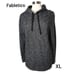 Fabletics Women's Taj Hoodie Black Speckled French Terry Pullover XL NWOT