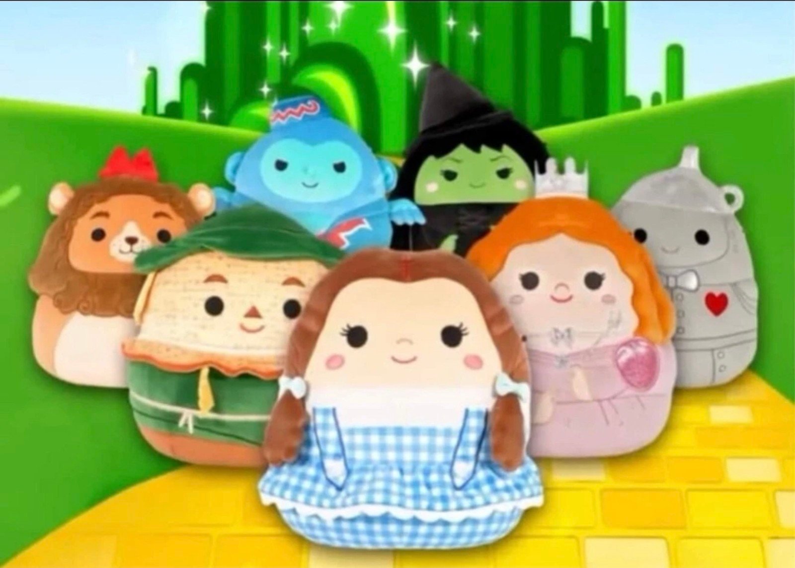 The Wizard of Oz 85th Anniversary Original 8” Squishmallows Complete Set Of 7