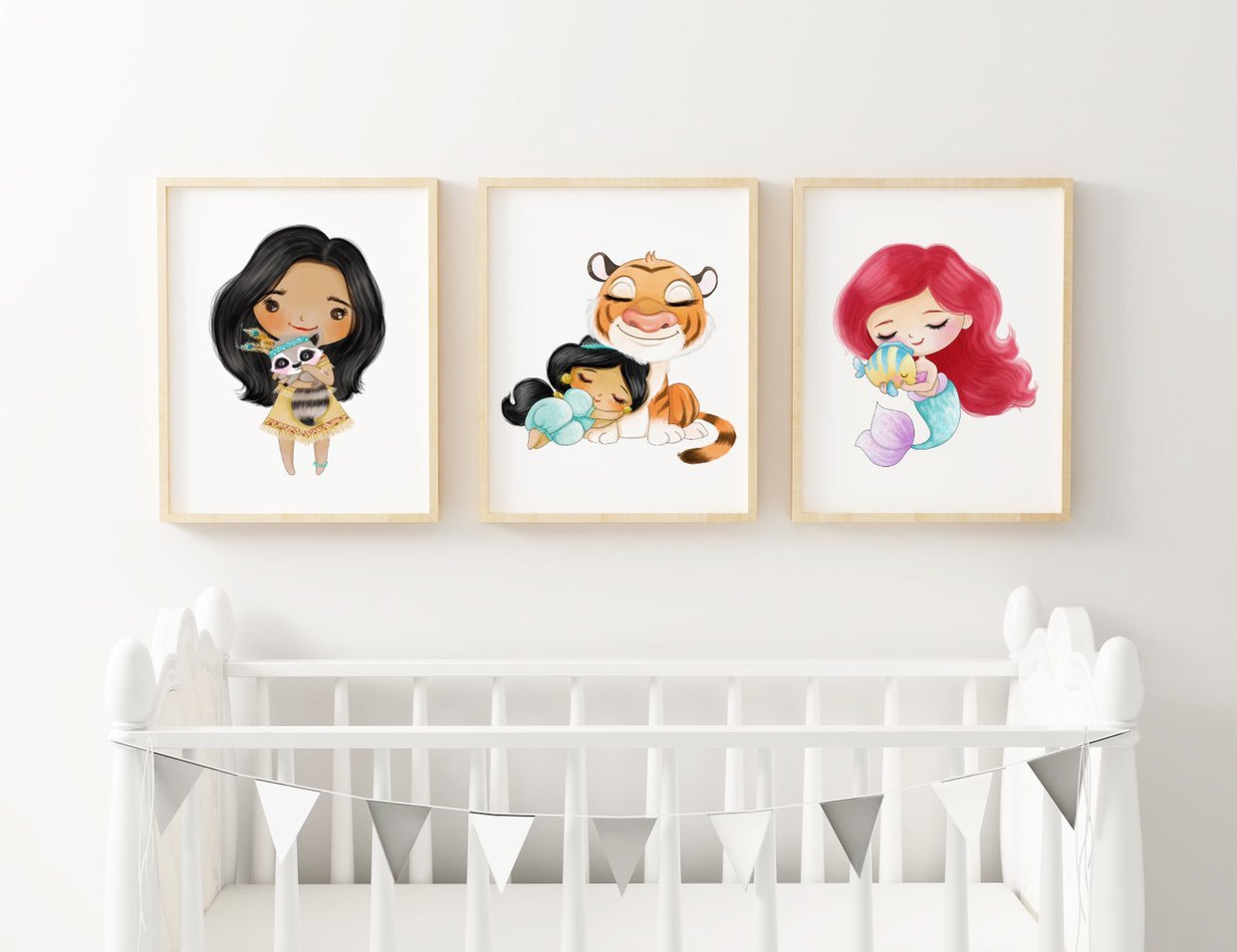 Set of 14 Disney Princess Nursery Prints