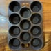 VTG GRISWOLD style Taiwan Cast Iron Popover Muffin Pan
