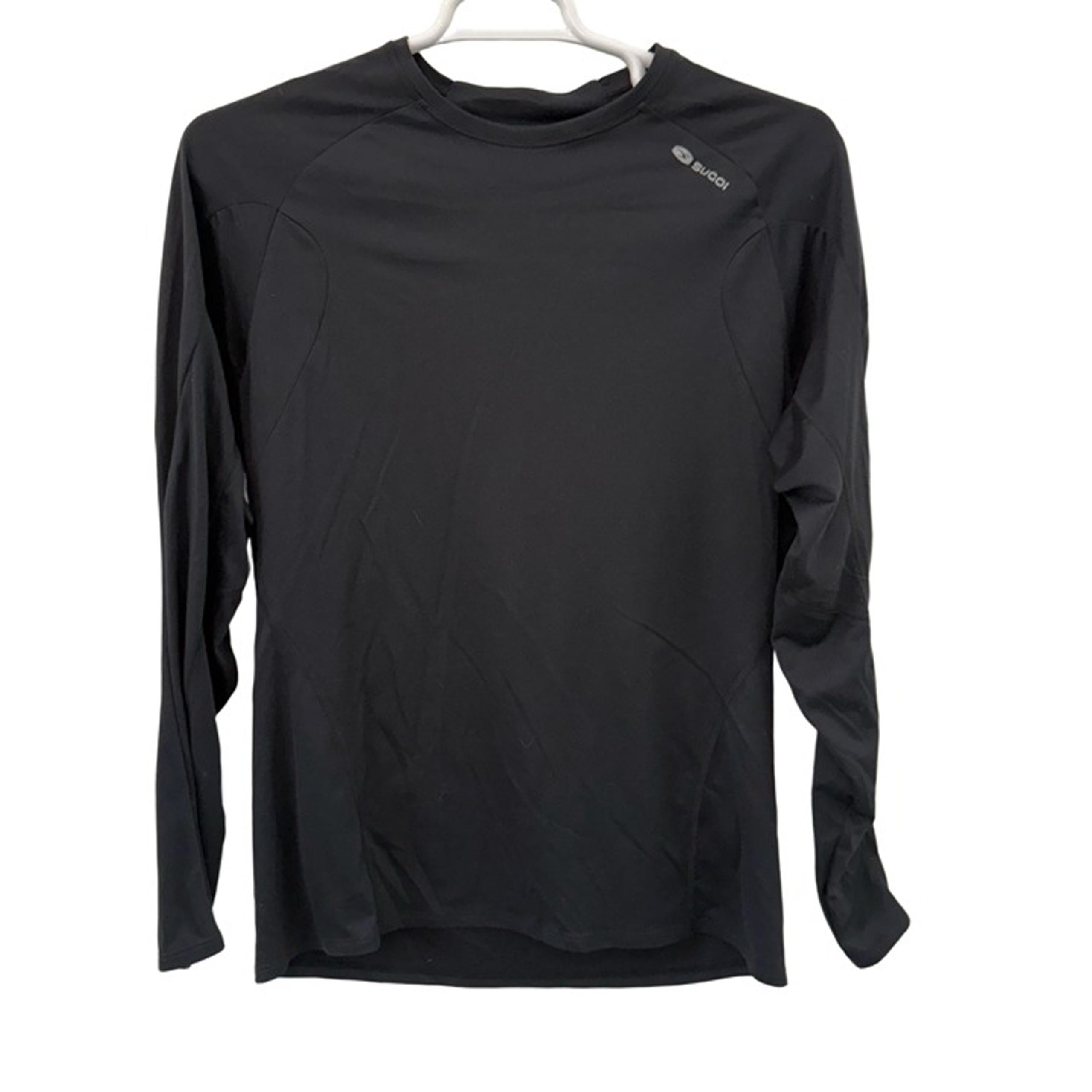 Sugoi Shirt Mens XL Black Long Sleeve Polyester Athletic Basic Casual