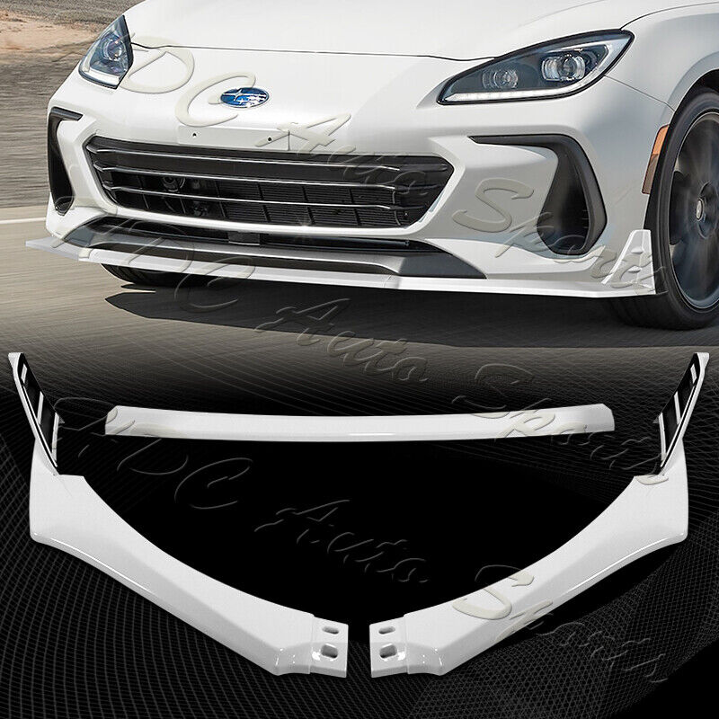 For 2022-2024 Subaru BRZ ST-Style Painted WH Front Bumper Spoiler Splitter Lip