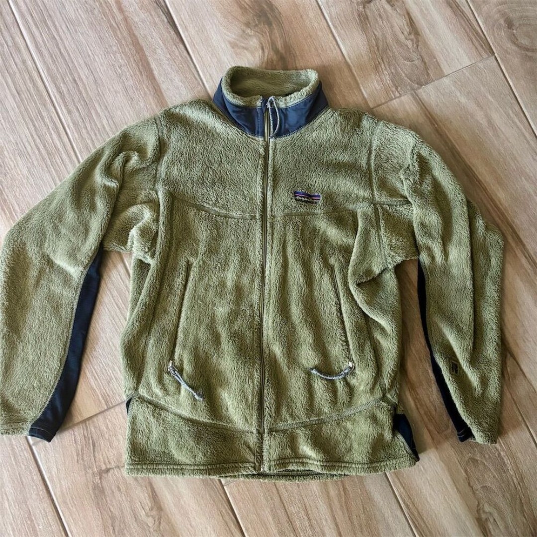 Patagonia Women's Fleece Jacket Olive Green Size S Full Zip Casual