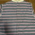 Geometric Stripe Henley Neck Polo Shirt
