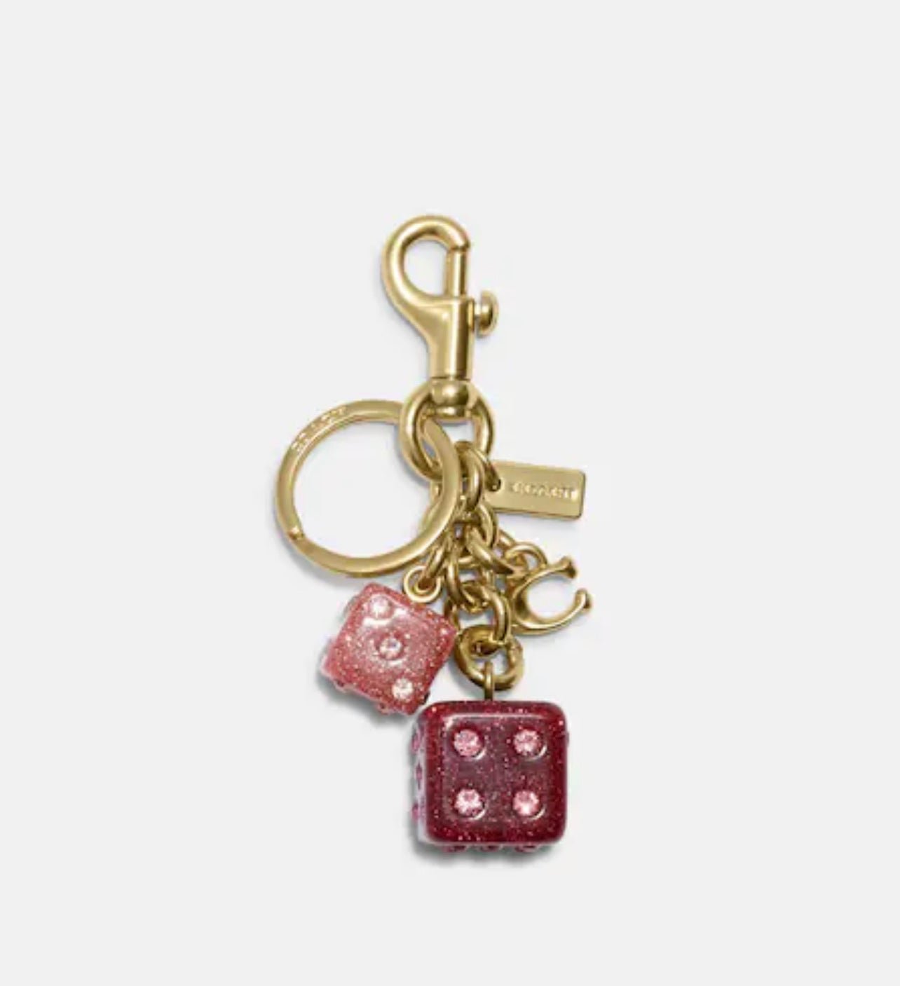 Coach Dice cluster Bag charm keychain