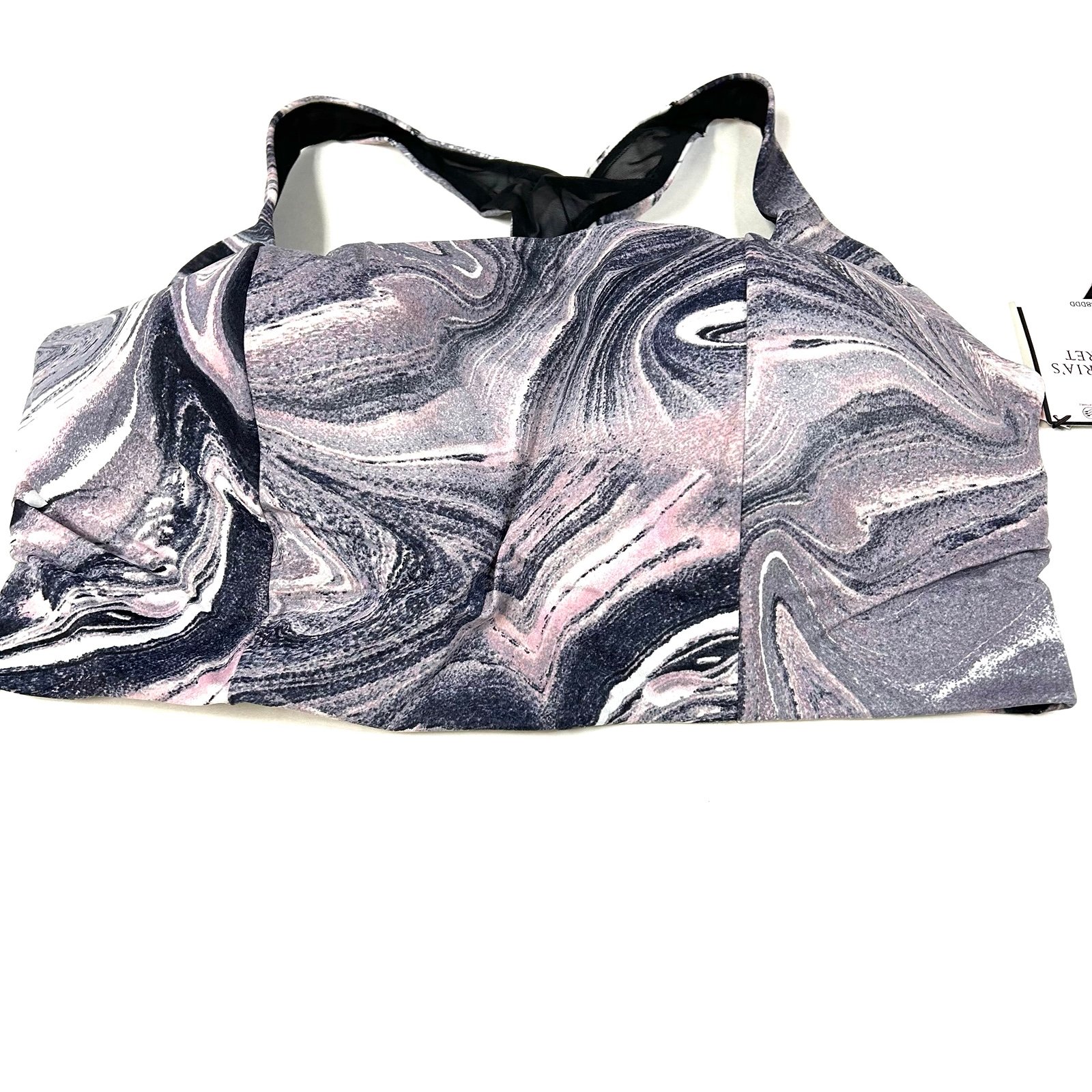 NEW Victorias Secret 38DDD Sports Bra Lightweight Slip Over No Wire Marble #1343