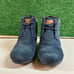 TOMS Suede Desert Wedge Booties Ankle Boots Lace Up Blue Preppy Womens 6.5