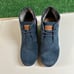 TOMS Suede Desert Wedge Booties Ankle Boots Lace Up Blue Preppy Womens 6.5