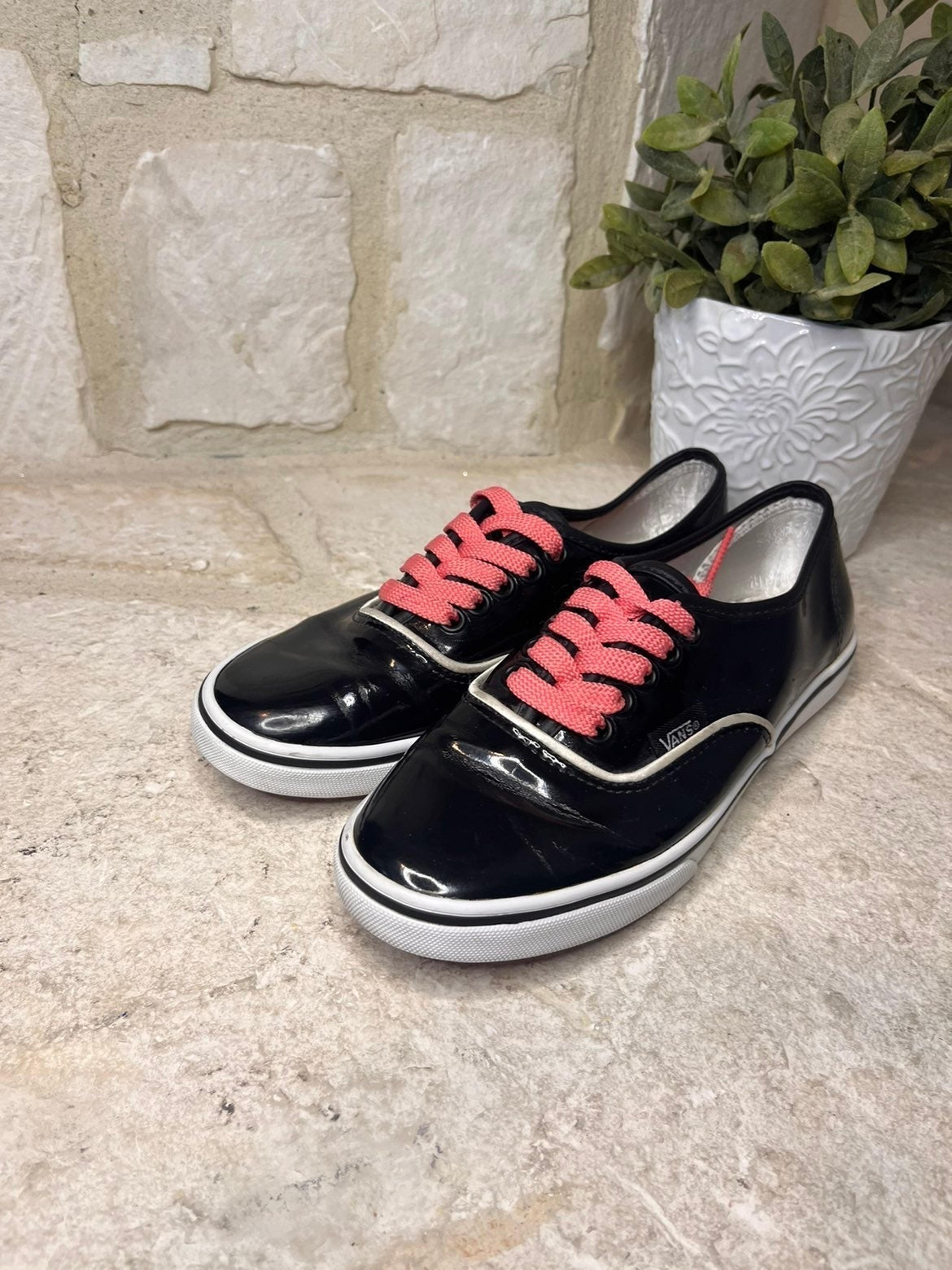 Red patent leather vans Clearance