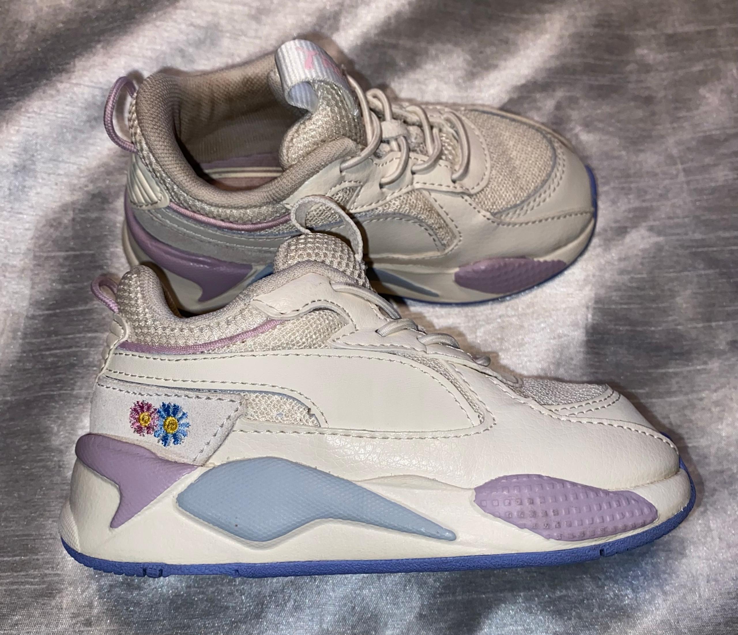 PUMA RS-X Embroidered Girls' Toddler Slip On Shoes Size 8C White