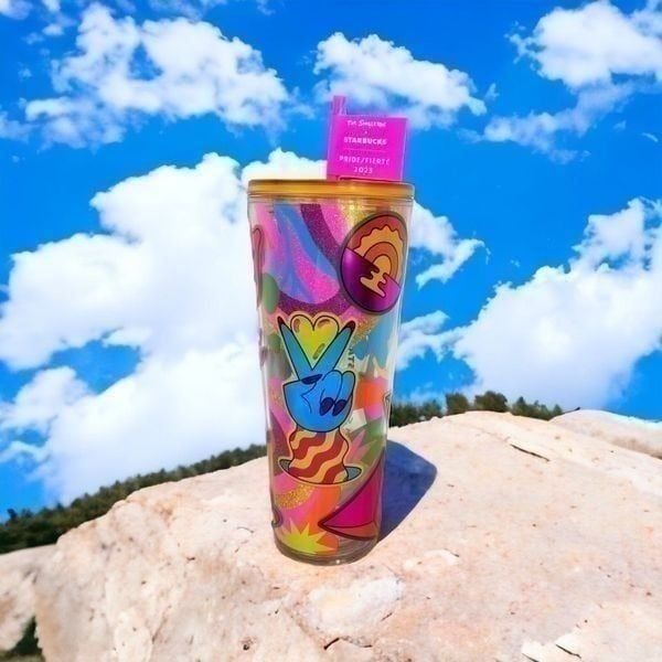 Starbucks Pride 2023 Tim Singleton Graffiti Cold Tumbler Cup 24OZ Venti
