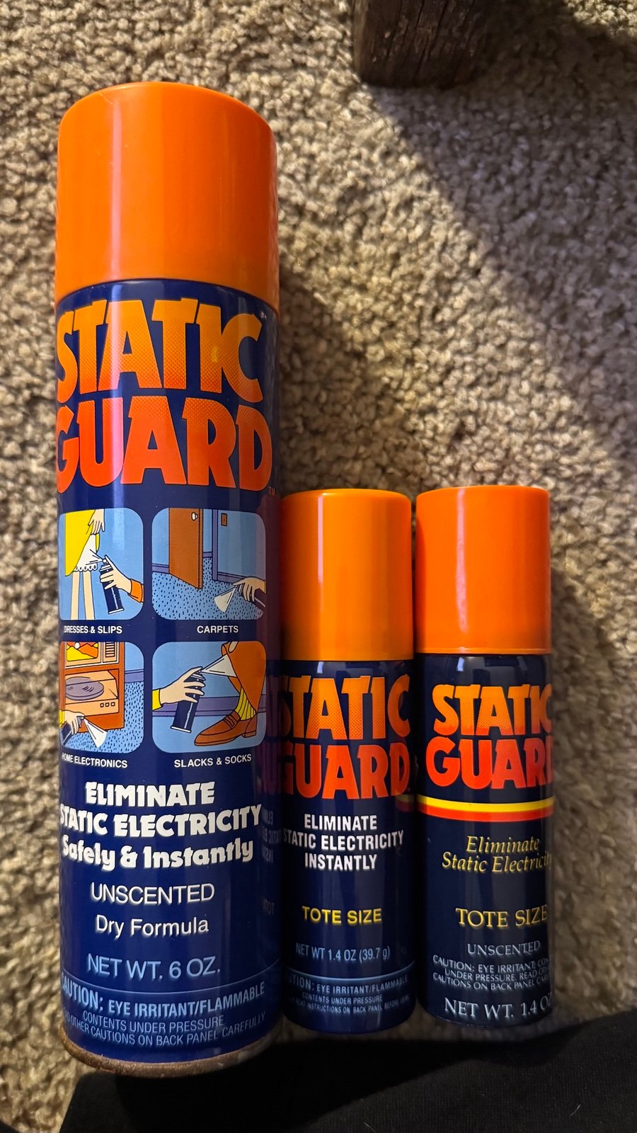 Vintage Static Guard 1.4oz x2 (travel size)
