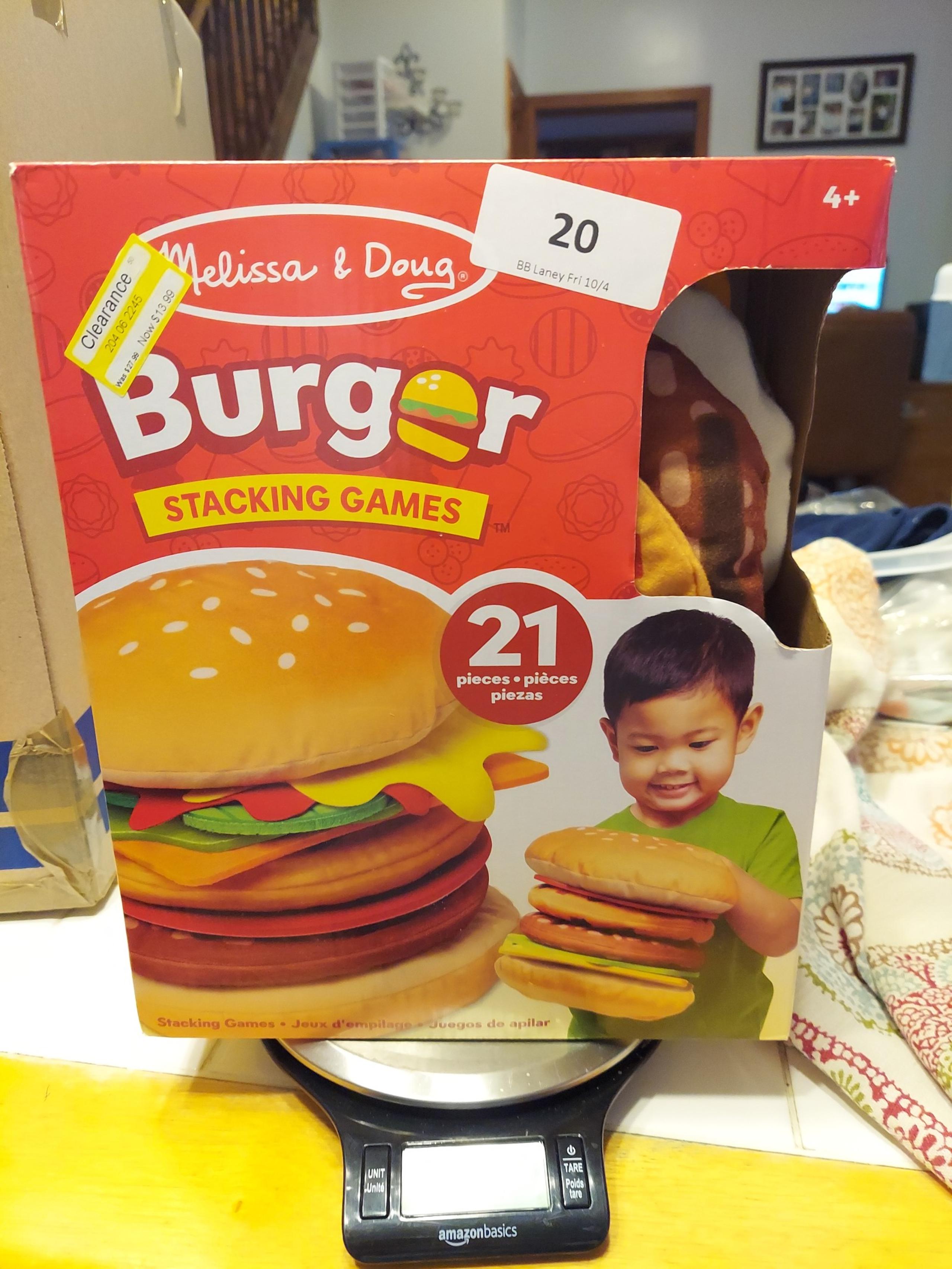 Burger stacking game