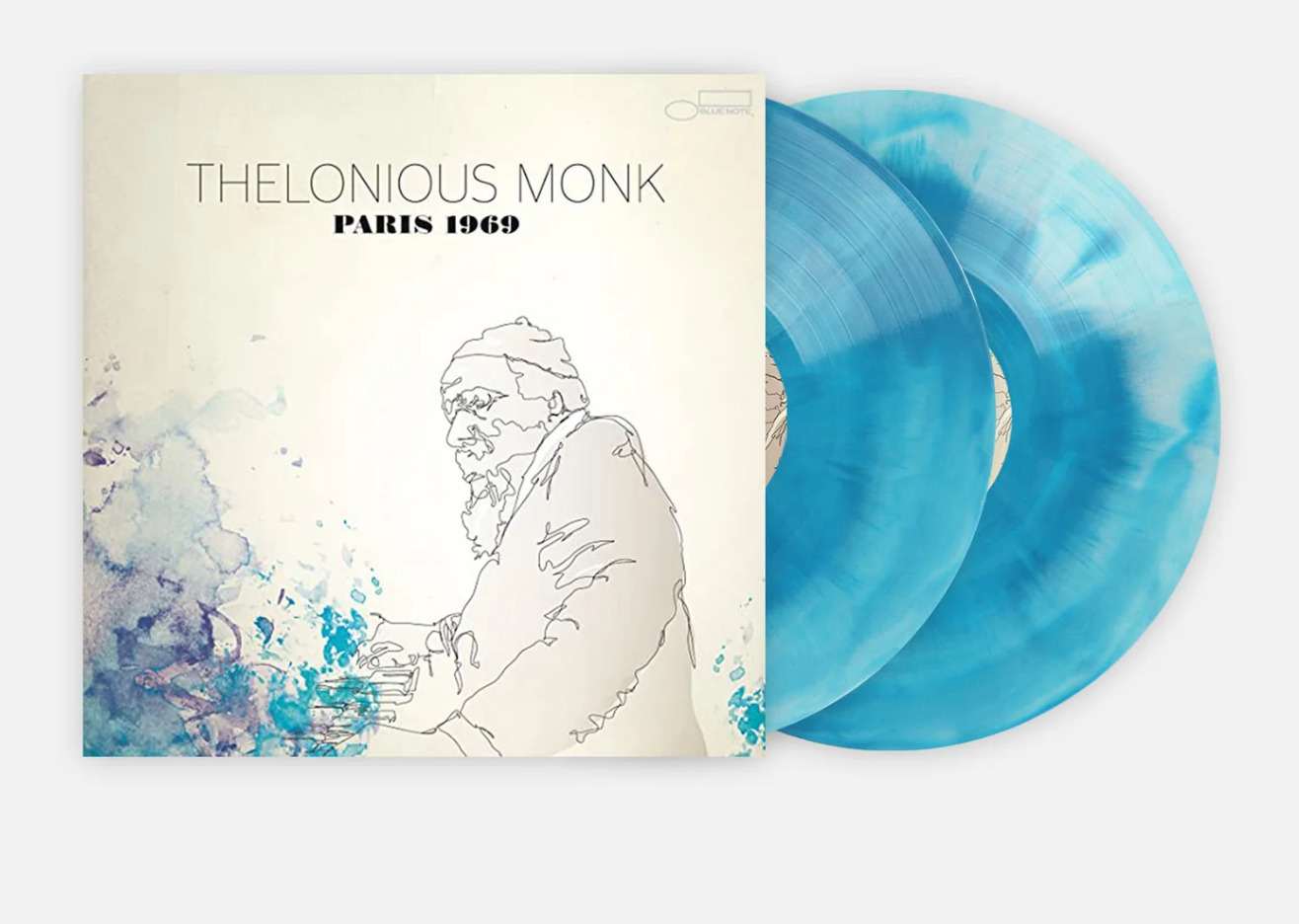 THELONIOUS MONK PARIS 1969 LP VINYL ME PLEASE LTD ED LIGHT BLUE VINYL BLUE NOTE