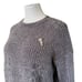 Ted Baker Innia Chenille Woven Star Pin Super Soft Relaxed Sweater Grey 3 (US 8)