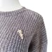 Ted Baker Innia Chenille Woven Star Pin Super Soft Relaxed Sweater Grey 3 (US 8)