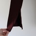 Tara Jarmon Wool Seamed Trouser Dress Pants Tapered Leg Wine 36 (2)