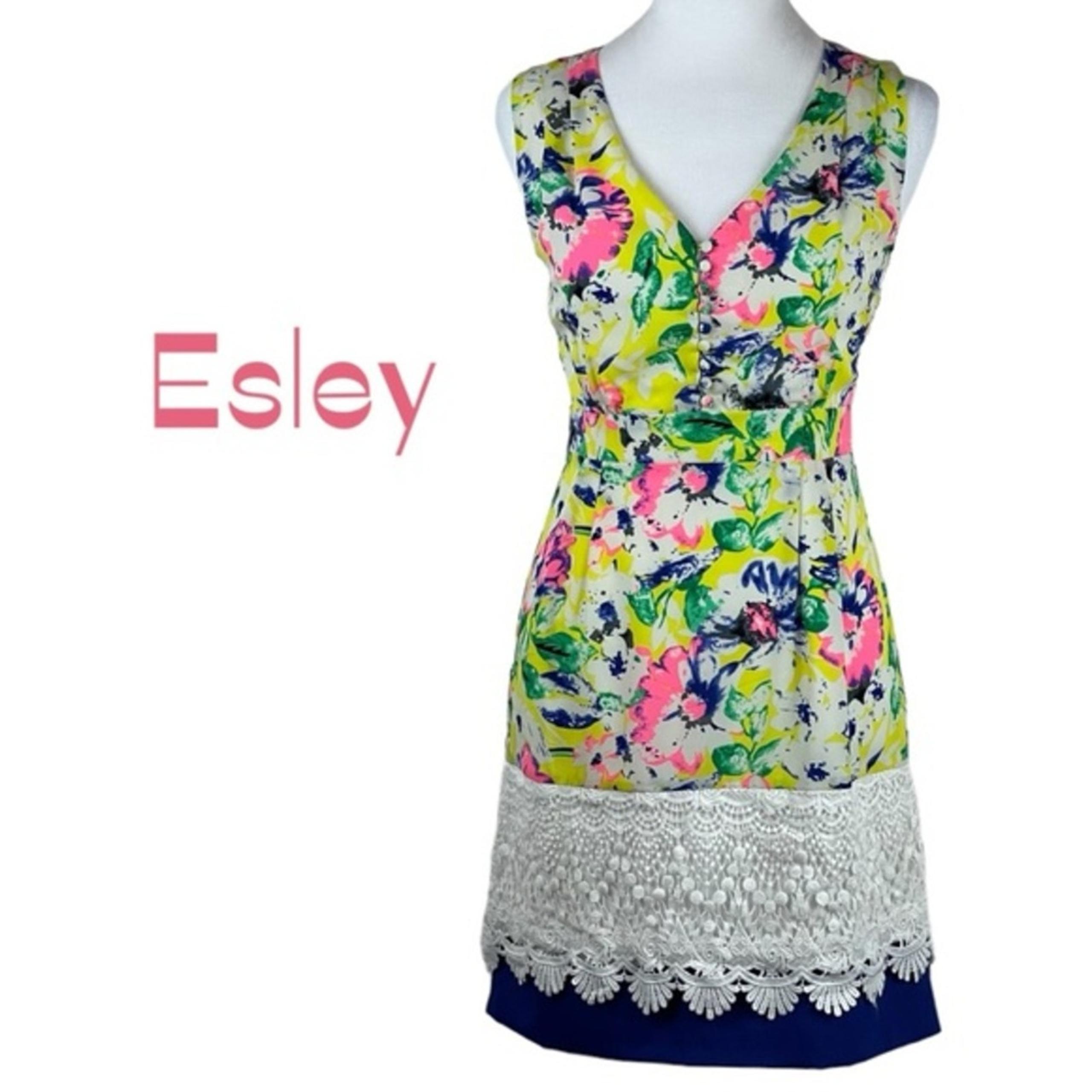 Anthropologie Esley Floral Lace Boho CottageCore Dress NWOT Size S