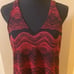 Alfani NWT red and black handkerchief hem halter top. Size XL.