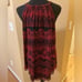 Alfani NWT red and black handkerchief hem halter top. Size XL.
