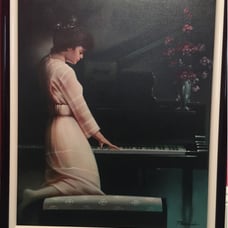 David Paragol Framed Oil Print on Canvas