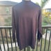 Carnoustie Purple/Eggplant Mockneck Long Sleeve Shirt NWT- XL