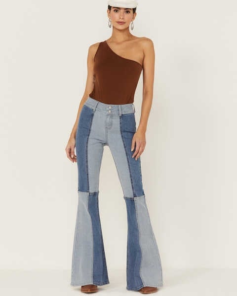 Shyanne Patchwork Flare Jeans