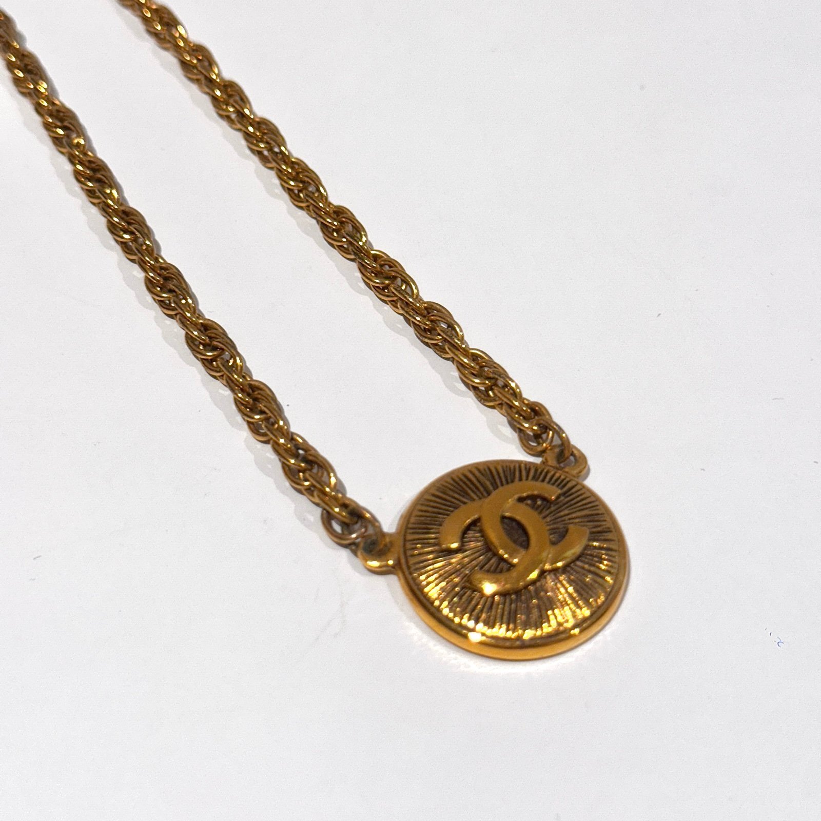 Vintage CHANEL Gold Choker Necklace