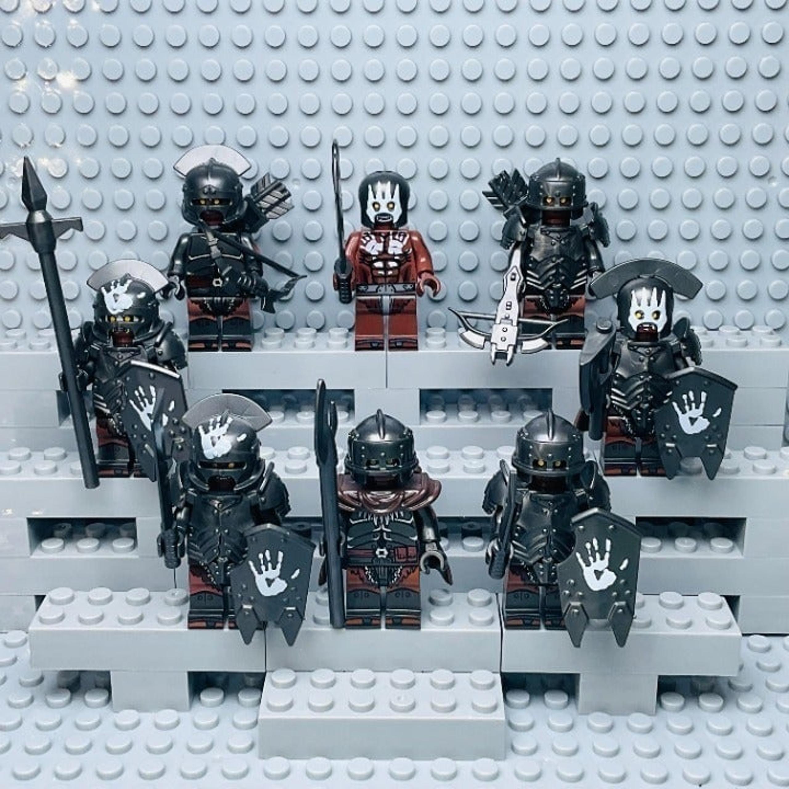 Lord of the Rings Orcs Custom MiniFigures Lot of 8