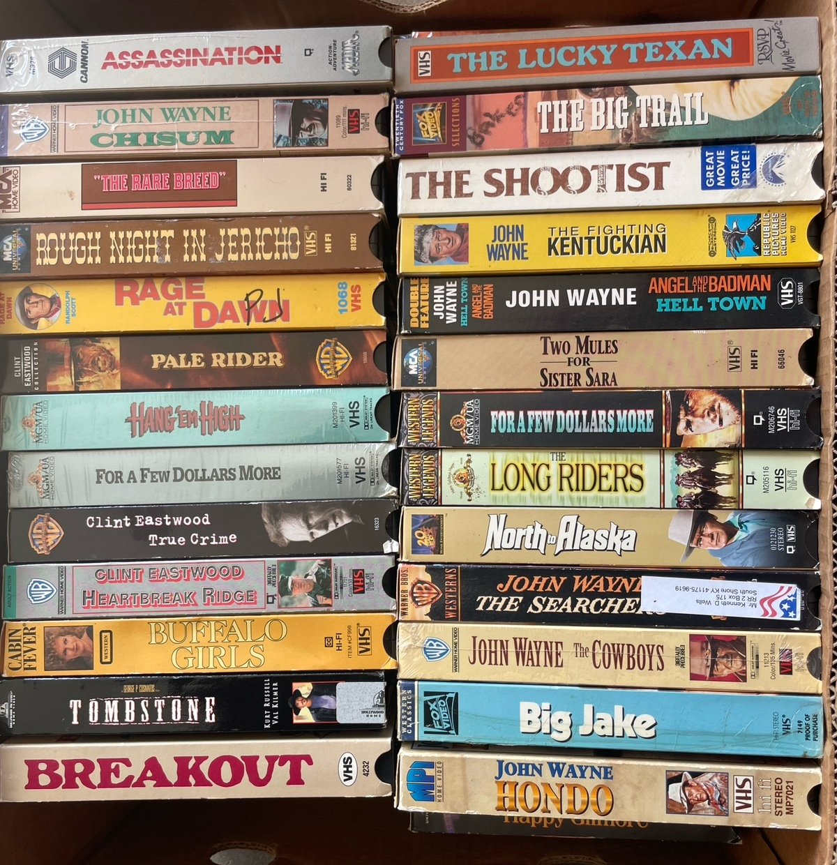Lot of 26 Bundle Vintage Western Movies