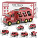 7pcs Friction Power Vehicle Car Toy Set - Perfect Christmas & Birthday Gift
