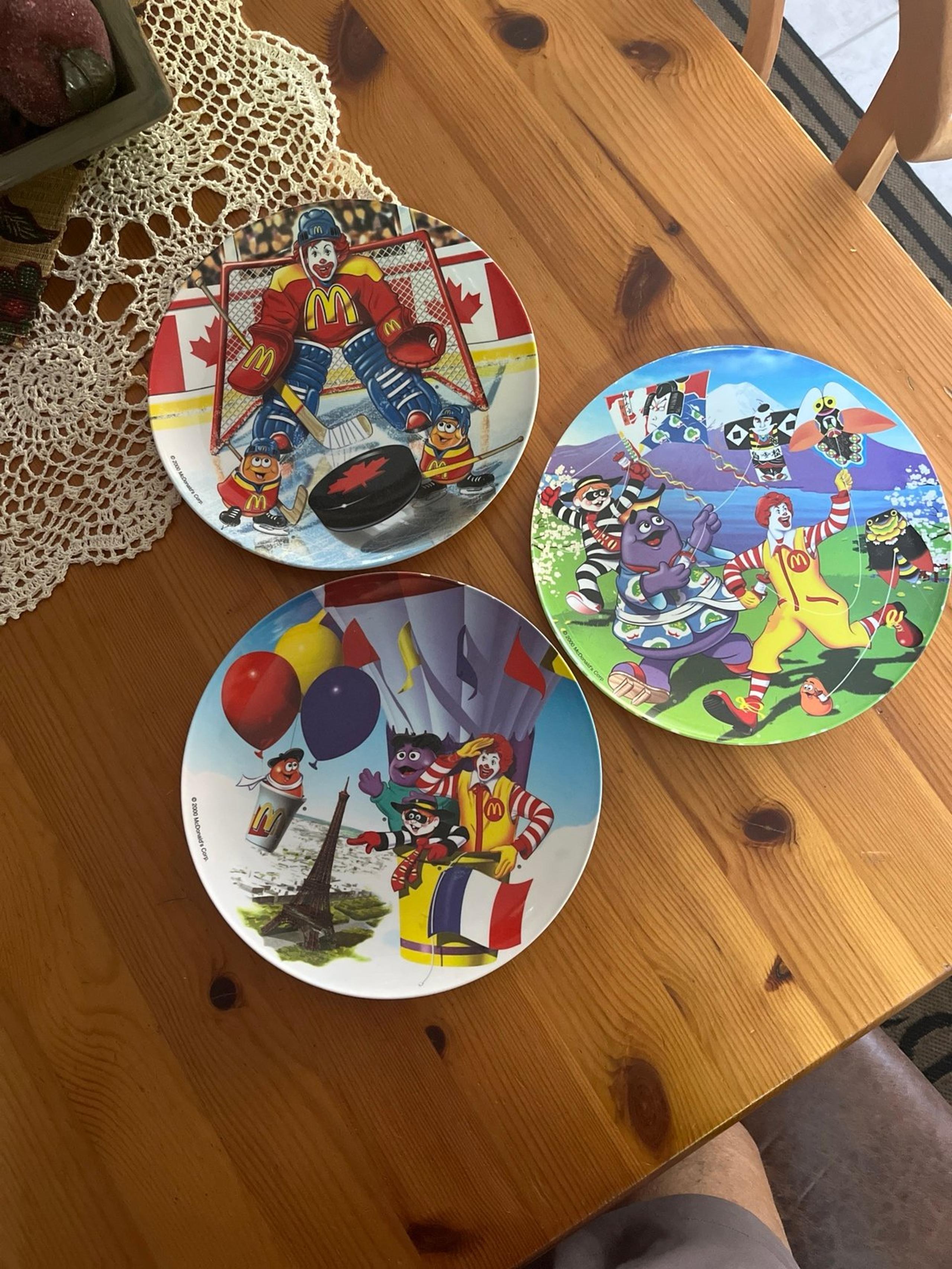 McDonalds 2000 Collectable Melamine Plates (set of 3)
