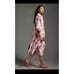 Anthropologie Maeve Bettina Dress Tiered Shirt Buttondown Watercolor Size S NEW
