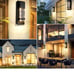 BesLowe Outdoor Wall Light Fixtures with Crystal Bubble Glass, Waterproof Exteri