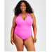 Becca 158 Plus Size Strappy One Piece Swimsuit Pink Size 0X
