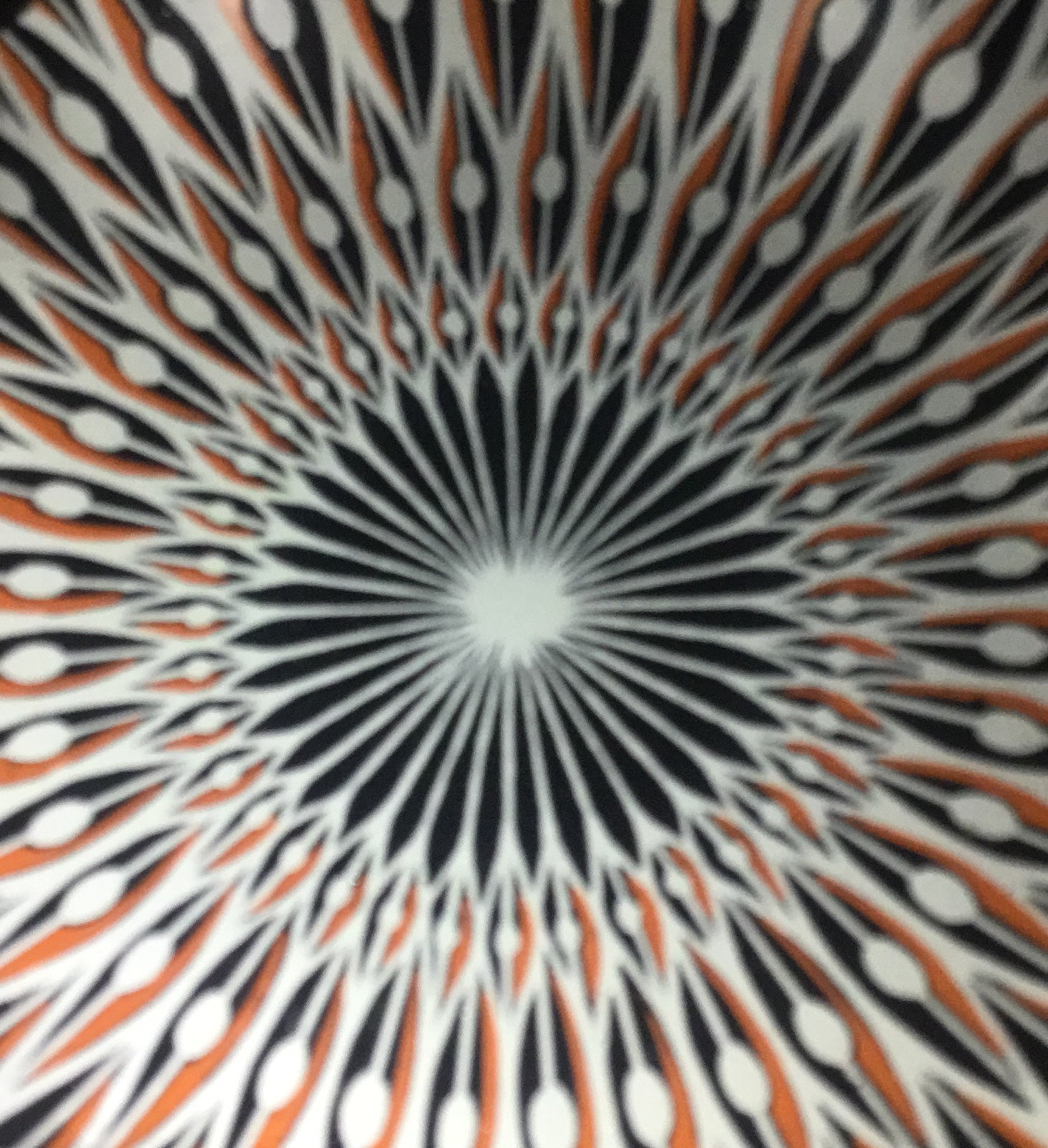 MCM Atomic Art Glass Dish