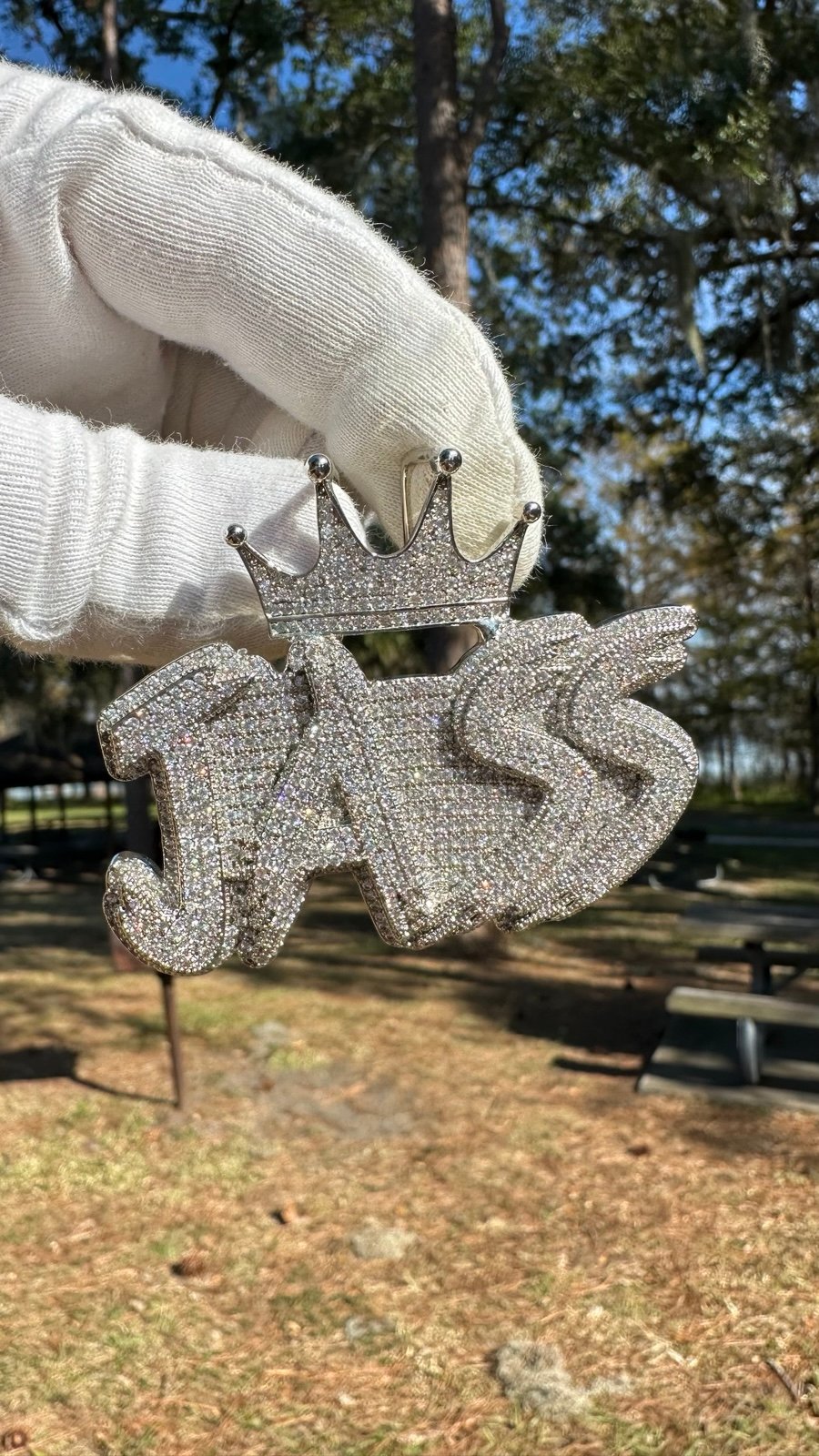 Iced Out Special Bail Letters JASS Pendant Ready to Ship