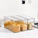 10pcs Set Extra Large Fridge Organizers, Refrigerator Organizer Bins With Lids