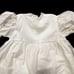 VTG PHYLLIS BABY WEAR White Eyelet Christening Gown & Matching Bonnet BABY 3-9 M