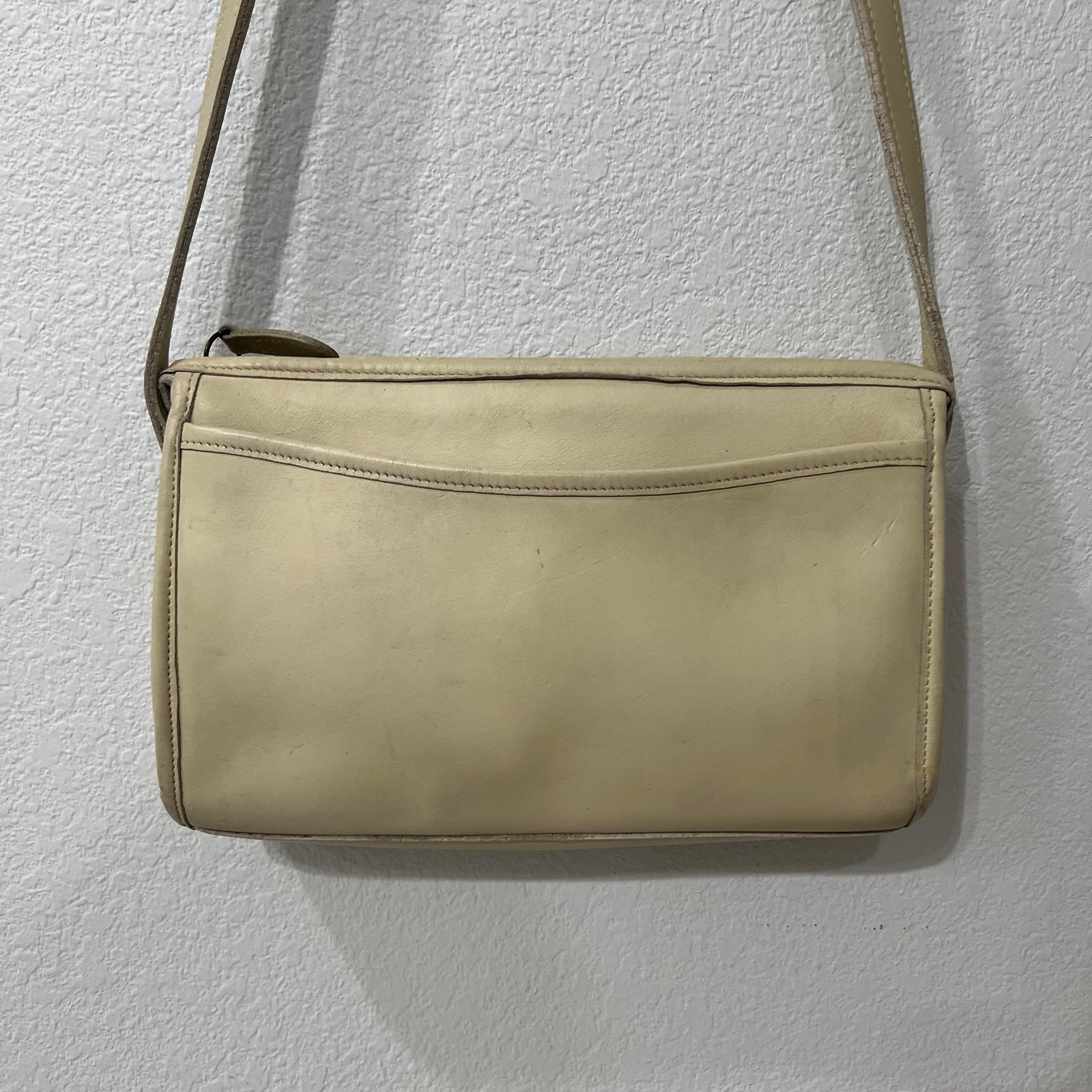 Coach Biege Leather Taylor Shoulder Bag