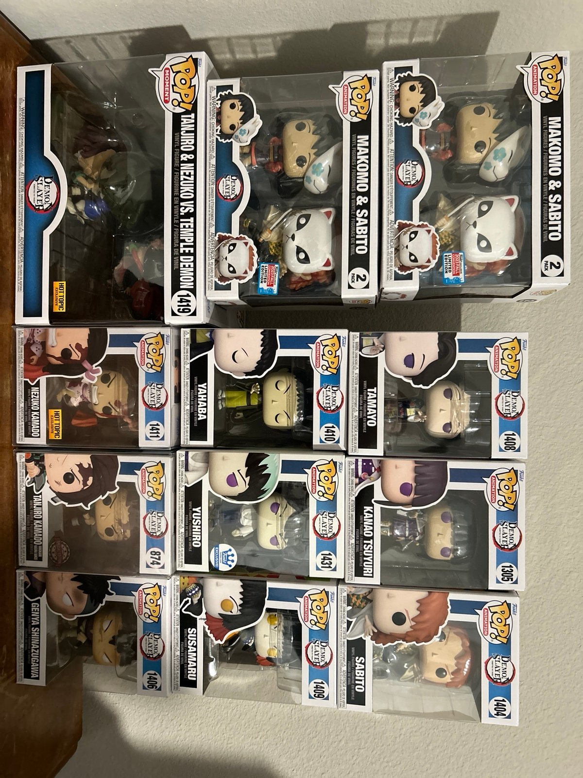 Demon Slayer Funko Pop Lot