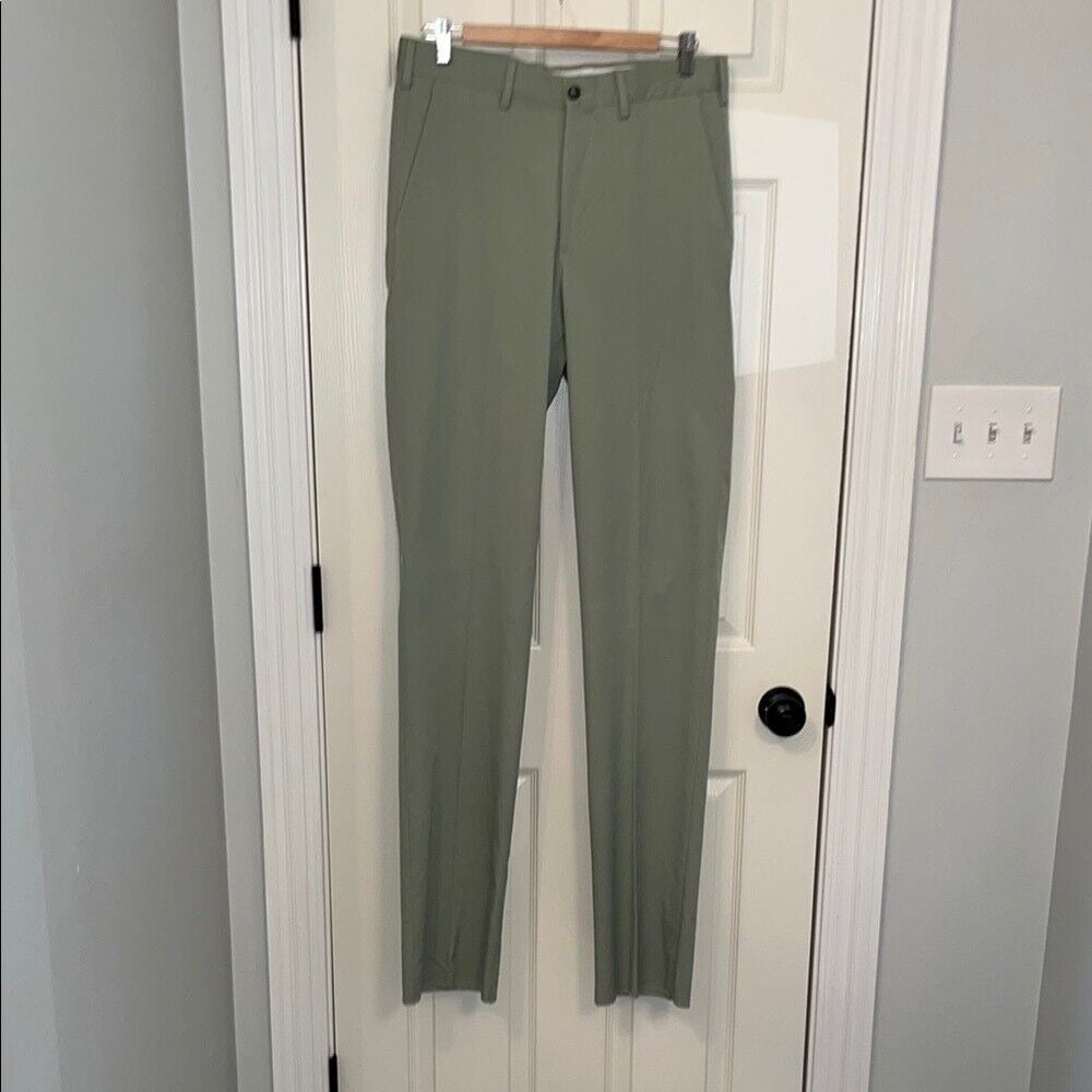 NWT Haspel Men's Sage Aubrey Dress Pants Sz 32 Spring Slacks Quality Casual