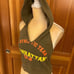 Vintage Crop Top Hoodie. Size Small