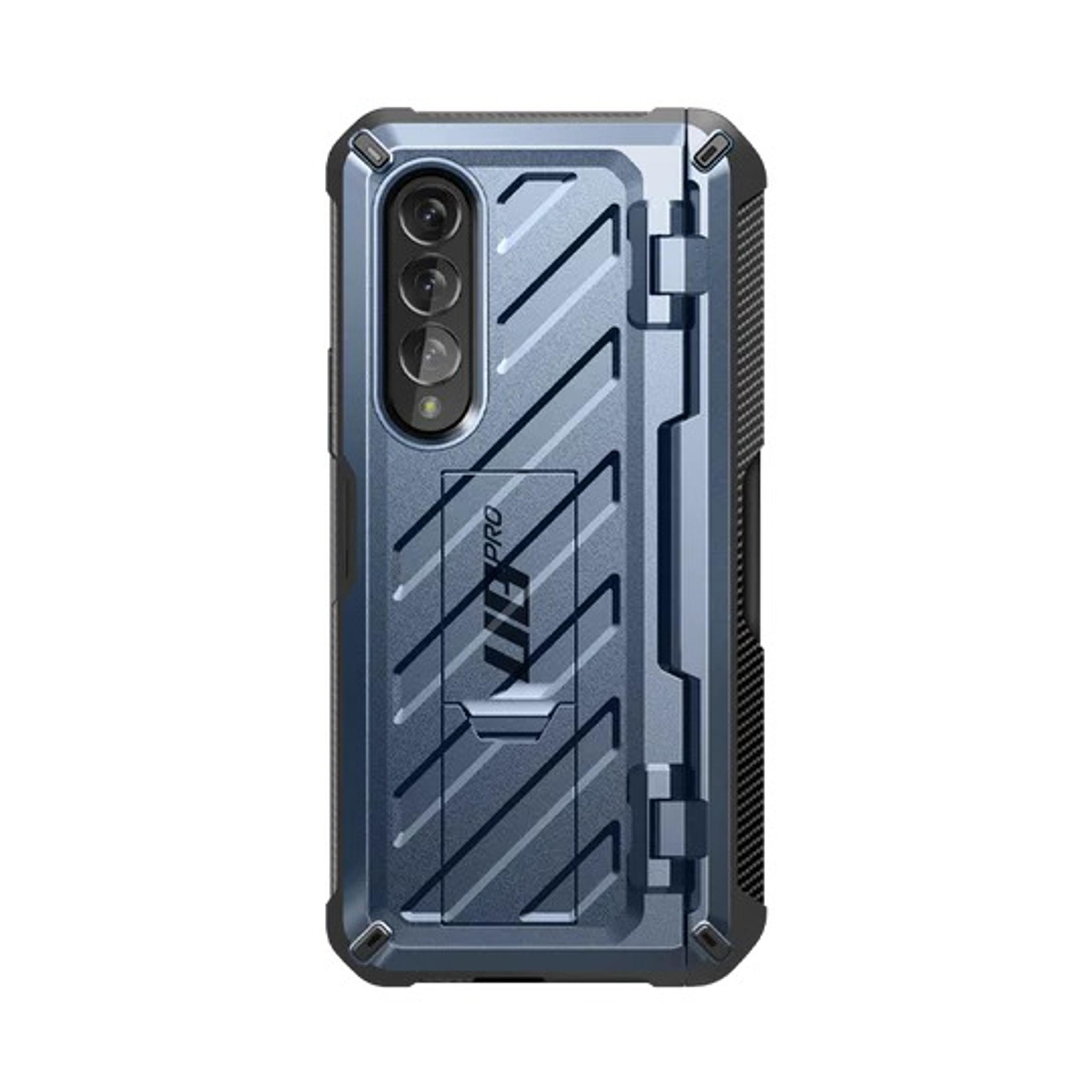 Galaxy Z Fold4 Unicorn Beetle PRO Rugged Case with S-Pen Holder-Metallic Blue