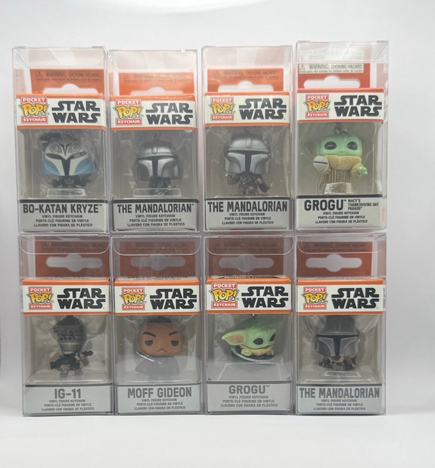The Mandalorian Complete Set of 12 Funko Pocket Pop Keychain w/9 soft protectors